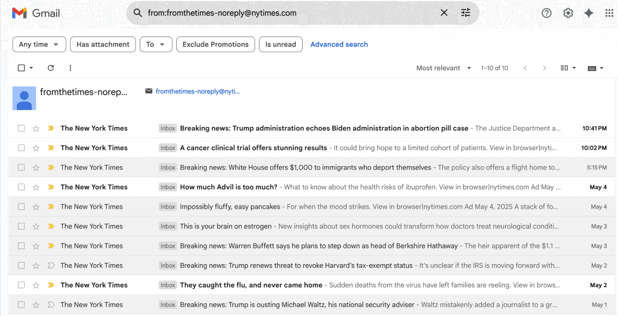 Source: Gmail screenshot